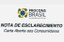 Nota de esclarecimento